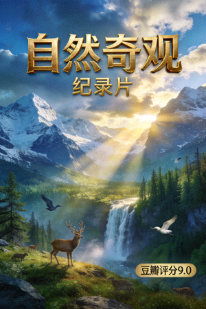 纪录片《自然奇观》海报 - 高清画质，豆瓣评分9.0